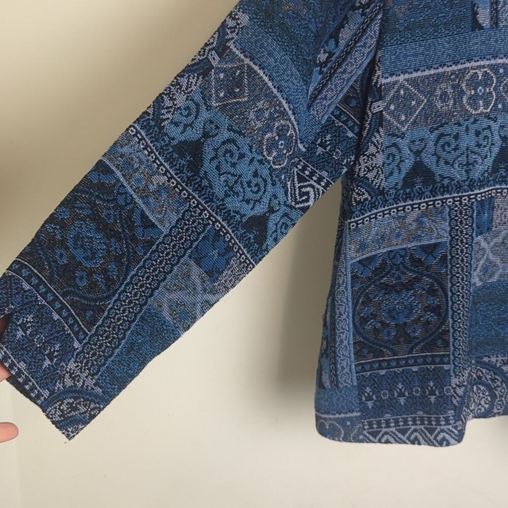 American Vintage Tapestry Patchwork Print Jacket … - image 4